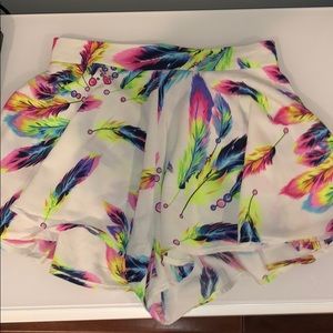 Feather skort